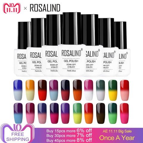 ROSALIND 7ML Gel Nail Polish Temperature Color