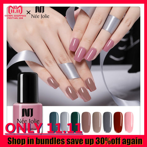 Pure Colors Nude Coffee Gray Red Series Nail Polish