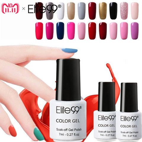 Elite99 7ML Nail Art Gel  Black White UV LED Gel Nail Polish